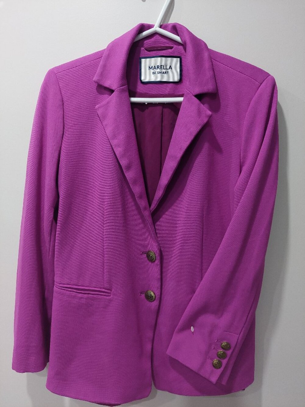 Marella "Be Smart" Collection Women's Size 10 Bright Magenta-pink Blazer
